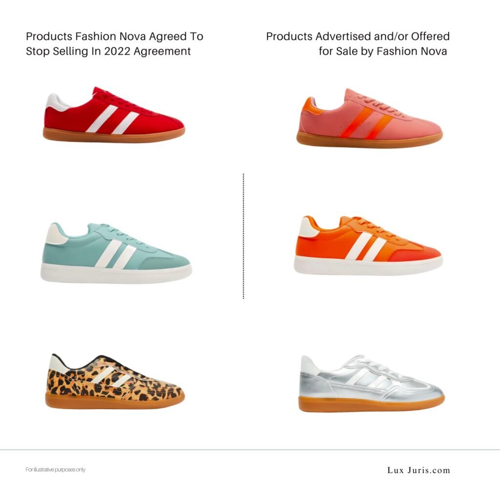 Image for illustration. Adidas vs Fashion Nova Dispute.