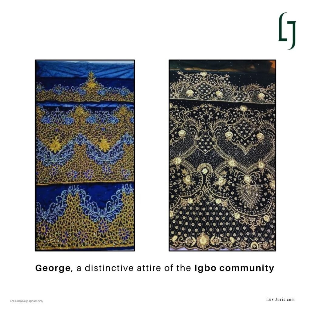 Image: George, a distinctive attire of the Igbo community