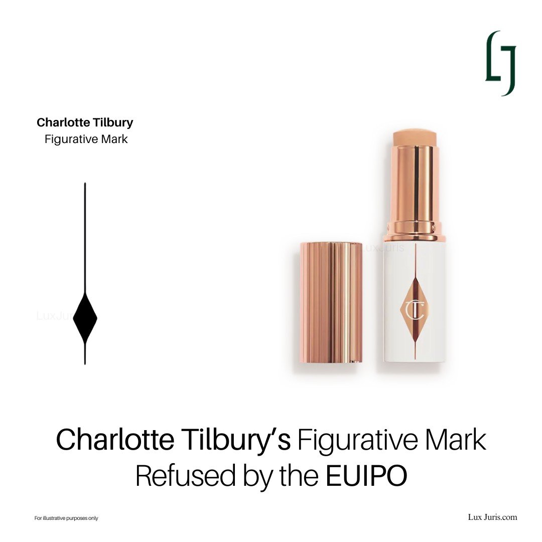EUIPO refuses Charlotte Tilbury figurative mark
